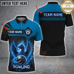 Maxcorners Bowling Phoenix Fireball Legendary Theme Multicolor Personalized 3D Shirt