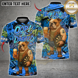 Maxcorners Darts Bulldog Graffiti Design Multicolor Customized Name, Team Name 3D Shirts