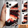 Maxcorners Bowling Gold Crown Ball Luxury Design Multicolor Personalized Name 3D Phone Case
