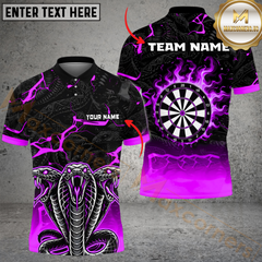 Maxcorners Darts Snake Multicolor Option Customized Name, Team Name 3D Shirt