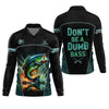 Maxcorners Don't Be A Dumb Bass SPF Shirt For Men, Funny Fishing Shirt, Fishing Shirts For Men, Bass Fishing