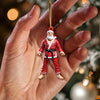 Maxcorners Custom Name Karate Christmas Ornament, Christmas Gift for Karate Lover 2D Flat LM2211