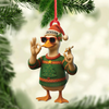 Maxcorners Personalized Funny Cool Duck Acrylic Christmas Ornament - Custom Name Xmas Decor, Unique Holiday Ornament for Hunter or Friend

 LM0411