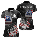 Maxcorners Custom American Flag Bowling Shirts Men Women Team Patriotic Bowling Jersey
