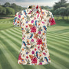 Maxcorners Marine Life Coral Reef Pattern Golf Shirt, Women's Golf Shirt, Hawaiian Golf Shirt, Golf Polo For Women LM1507