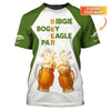 Maxcorners Golf And Beer Shirt, Custom Golf Polos For Men, Funny Golf Shirts For Beer Lovers