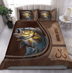 Maxcorners Custom Name Fishing Bedding Set