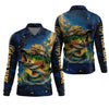 Maxcorners Bass Fishing Shirt, Camo Long Sleeve Shirt, SPF Shirt For Men, Gift For Fisherman