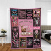 Maxcorners Real Girls Go Hunting Fleece Blanket - Pink Deer Hunting Gift for Women LM1611
