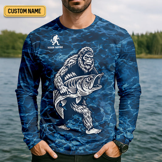 Maxcorners If You Can Read This You Need To Find Your Own Spot Fishing Shirt, Funny Bigfoot Fishing Shirt, Custom Fisherman Shirt