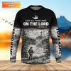 Maxcorners Cast All Your Cares On The Lord Fishing UPF Shirt, Personalized Fishing Shirt For Men, Fishing Shirts For Men