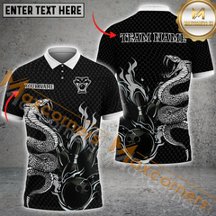 Maxcorners Ball And Pins Snake Bowling Jersey Multicolor Options Personalized Name, Team Name 3D Shirt