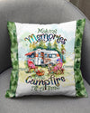 Maxcorners Personalized Making Memories One Campfire At A Time Flamingo Pillow LM1501