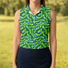 Maxcorners Golf Course Layout Golf Shirt, Fairway Water Hazard Pattern, Golf Shirt For Women LM1507