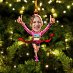 Maxcorners Running Lover, Home Decor, Christmas Ornament 2D Flat LM2111
