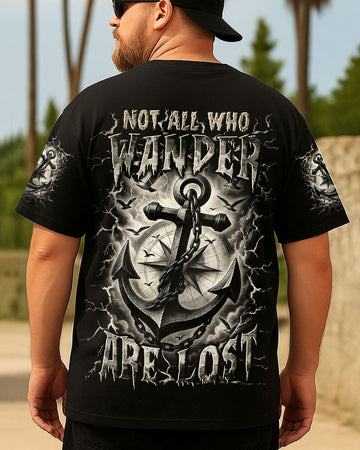 Maxcorners Not All Who Wander Are Lost Anchor Compass All Over Print LM1501