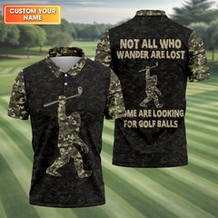 Maxcorners Funny Bigfoot Men's Golf Polo Shirt, Funny Golf Shirt, Gift For Golfers