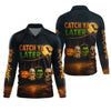 Maxcorners Catch Ya Later Fisherman Outfit, Long Sleeve Fishing Shirts, Mens Casual Shirts