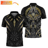 Maxcorners Viking Wolf Darts Jersey, Custom Name Dart Shirt for Men, Gift For Dart Players LM0509