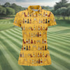 Maxcorners Funny Adult Party Bottle Pattern Golf Shirt, Golf Shirts For Women, Ladies Golf Top LM1507
