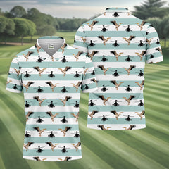 Maxcorners Funny Pelicans Golf Polo Shirt, Mens Golf Gift, Mens Tropical Shirts
