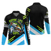 Maxcorners Rippin' Lips Taking Sips SPF Long Sleeve Shirts, Beer Fishing Shirt, Funny Fishing Shirt, Fishing Shirts For Men