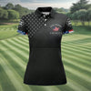 Maxcorners Black 1776-2026 America 250 Years Golf Polo Shirt, Women’s Golf Apparel, Printed Golf Shirt LM1507