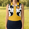 Maxcorners Cowboy Toy Hawaiian Golf Shirt, Cartoon Style Women's Golf Tops, Ladies Golf Shirts LM1507