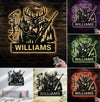Maxcorners Personalized Deer Hunting Metal Sign WITH LED/WITHOUT LED – Bow & Rifle Wall Decor for Hunters LM0110