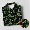 Maxcorners Three Leaf Clover Golf And Beer St Patrick's Day Black Golf Shirt, Fun Golf Shirts For Men, Polo Shirts For Men