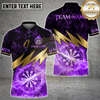 Maxcorners Darts Shirt Flaming Dartboard Lightning Strike Fire Design Multioptions Personalized Name, Team Name 3D Shirt (4 Colors)