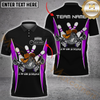 Maxcorners Bowling Cowboy Striker Multicolor Personalized Name, Team Name 3D Shirt