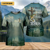 Maxcorners A Simple Man - Fishing Faith In Jesus Shirt, Fishing UPF Shirts, Funny Fishing Shirt