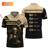 Custom Poker Shirts, ACE Shirt, Grim Reaper Poker Shirts For Men, Casino Shirt, Gift for Poker Players