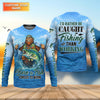 Maxcorners I’d Rather Be Caught Fishing Than Working Fishing UPF Shirts, Bigfoot Fishing Shirt, Funny Fishing Shirt