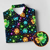 Maxcorners The Star And The Shamrock Rainbow Glitter St Patrick's Golf Shirt, Polo Shirts For Men, Golf Shirts For Men