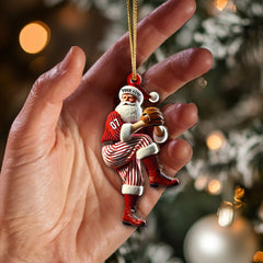 Maxcorners Custom Name and Number Baseball Ornament, Baseball Team Christmas Gift 2D Flat LM2111