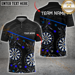 Maxcorners Darts Dartboard Galaxy Multicolor Customized Name, Team Name 3D Shirts