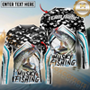 Maxcorners Fishing Black Camo Sport Custom Name & Team Name 3D Shirts