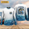 Maxcorners Fishing Is Therapy Funny Fishing Shirt, Mens SPF Shirt, Fishing Gifts For Men, Bass Fishing