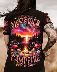 Maxcorners Making Memories One Campfire At A Time Flamingo All Over Print LM2101