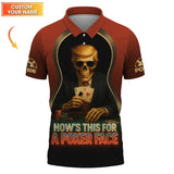 Skull Poker Face Custom Shirt – Trump ACE Card Design – Gift for Poker Players