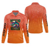 Maxcorners Weekend Hooker Orange Fishing Shirt, Fishing UPF Shirts, Hooded Sun Shirt, Gift For Fisherman