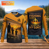 Maxcorners I Asked God For A Fishing Partner He Sent Me My Sons Personalized Fishing UPF Shirt, Christian Fishing Shirt, Gift For Dad