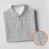 Maxcorners Beige Text Pattern Golf Polo Shirt, Women’s Golf Polo, Printed Golf Shirt LM1507