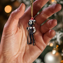 Maxcorners Custom Name Billiard Ornament, Billiard Lover Christmas Gift6 2D Flat LM2111