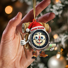 Maxcorners Custom Name Hiking Ornament, Hiking Lover Christmas Decoration8 2D Flat LM2111