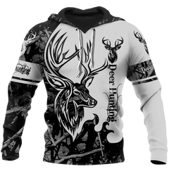 Maxcorners Deer Hunter Scent Attractor 3D Over Printed Hoodie