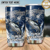 Maxcorners Fishing Tumbler Black Olive Tactical Splash Design Personalized Name Tumbler (13 Species)