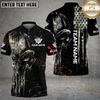 Maxcorners Billiard Ball 8 Camo Punisher Skull Multicolor Customized Name, Team Name 3D Shirt